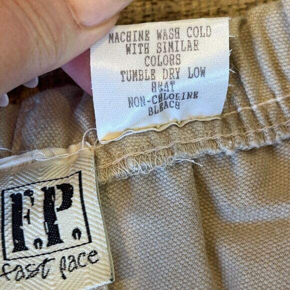 FP Fast Pace Vintage Cotton Shorts Preppy Nautical Rope Tie Pull On Small - Picture 3 of 5